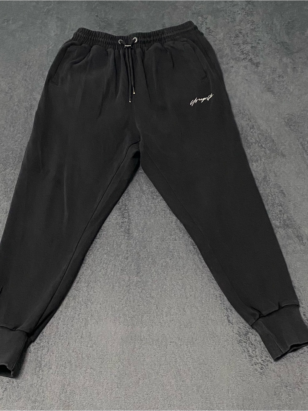 Youngla Cloud Jogger Sweatpants Mens XL Black Drawstring Stretch Pockets Workout